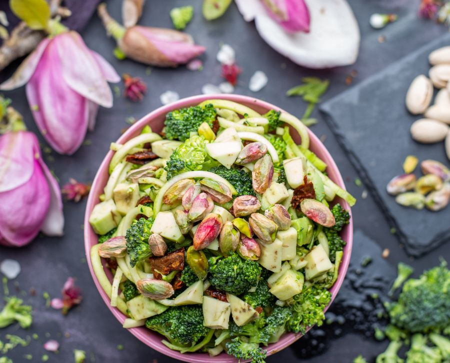 ensalada de pistachos para cenar